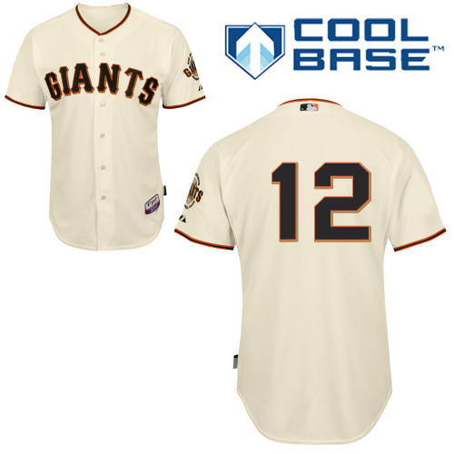 Joe Panik #12 MLB Jersey-San Francisco Giants Men's Authentic Home White Cool Base Baseball Jersey